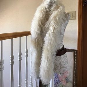 Mongolian Lamb Fur Wrap or Stole New WOT